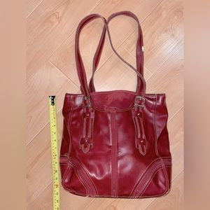 Burgundy / red tote